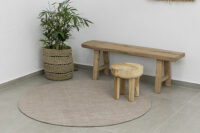 שטיח עגול דגם אירופה שטיח אריגת נול 9 חוטים אריגה מיוחדת עם בטנת קנווס 100%כותנה