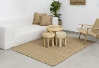 שטיח מלבני דגם עשב ים טבעי